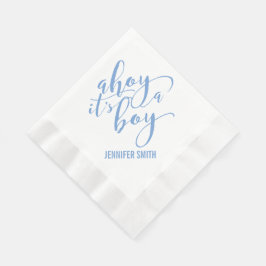 Ahoy Het is een Boy Nautisch Baby shower Sip and S Servetten