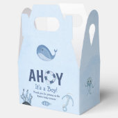 Ahoy Het is een Boy Ocean Animals Kustdieren Baby Bedankdoosjes (Geopend)
