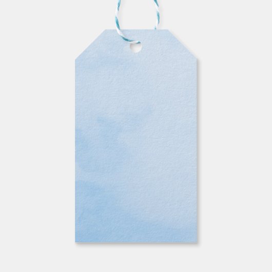 Ahoy Het is een Boy Ocean Animals Kustdieren Baby  Cadeaulabel (Achterkant)