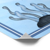 Ahoy Het is een Boy Ocean Animals Kustdieren Baby  Poster (Hoek)