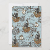 Ahoy Het is een Boy Pirate Baby shower Kaart (Achterkant)