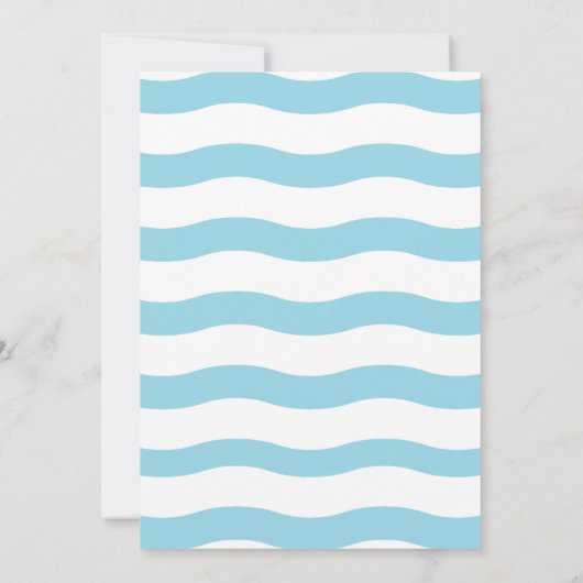 Ahoy Het is een Boy Teddy Bear Sailor Baby shower Kaart (Achterkant)