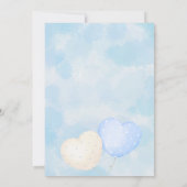 Ahoy Het is een Boy Teddy Bear Zeilboot Baby showe Kaart (Achterkant)