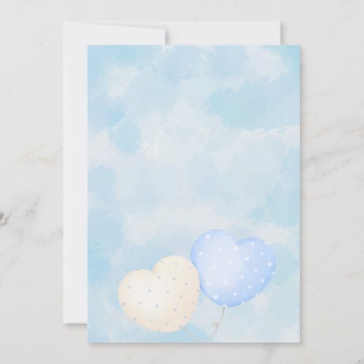 Ahoy Het is een Boy Teddy Bear Zeilboot Baby showe Kaart (Achterkant)