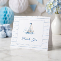 Ahoy Het Is Een Jongen Baby Shower Blauwe Zeilboot