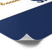 Ahoy Het Is Een Jongen Baby Shower Fotoprop Frame Poster (Hoek)