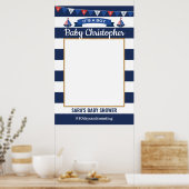 Ahoy Het Is Een Jongen Baby Shower Fotoprop Frame Poster (Keuken)
