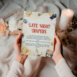 Ahoy het is een jongen Baby shower late avond luie Reclamebord Met Voetstuk