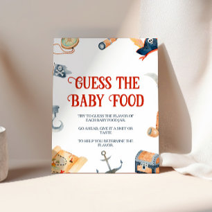 Ahoy het is een jongen Baby shower raad het Baby e Reclamebord Met Voetstuk