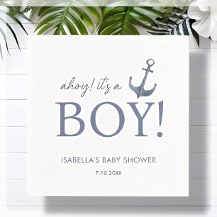 Ahoy! Het is een jongen BABY SHOWER Servet
