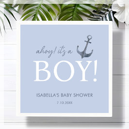 Ahoy! Het is een jongen | BABY SHOWER Servet