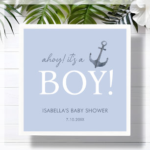 Ahoy! Het is een jongen   BABY SHOWER Servet