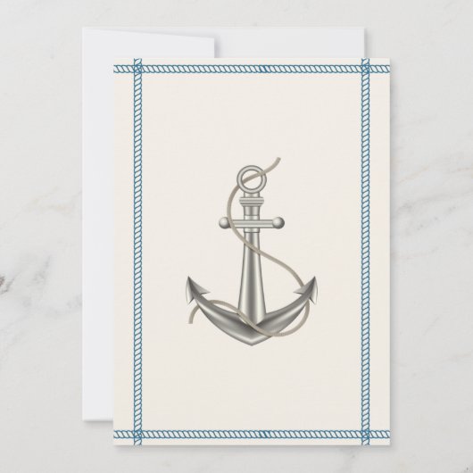 Ahoy. Het is een jongen! Baby shower Uitnodiging (Achterkant)