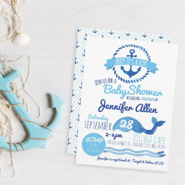 Ahoy Het is een jongen! Baby shower Uitnodiging