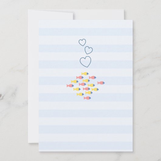 Ahoy Het Is Een Jongen Baby Shower Uitnodigingen (Achterkant)