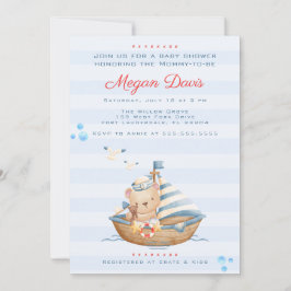 Ahoy Het Is Een Jongen Baby Shower Uitnodigingen