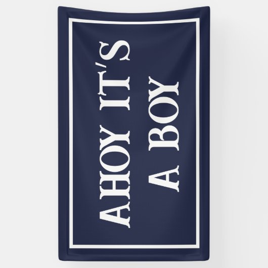 Ahoy Het is een Jongen Banner (Verticaal)