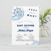 Ahoy Het is een jongen, een keutisch wiel Kaart (Staand voorkant)