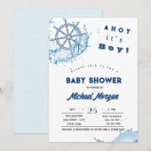 Ahoy Het is een jongen, een keutisch wiel Kaart (Voorkant / Achterkant)