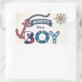 Ahoy Het is een jongen Envelope sticker Nautical (Tas)