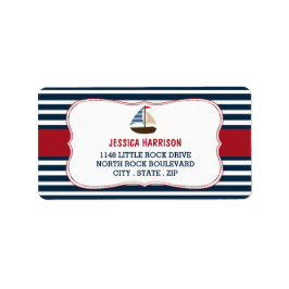 Ahoy, het is een jongen! Etiketten van Baby shower