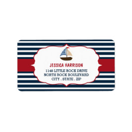 Ahoy, het is een jongen! Etiketten van Baby shower