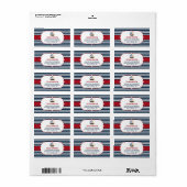 Ahoy, het is een jongen! Etiketten van Baby shower (Full Sheet)