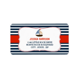 Ahoy, het is een jongen! Etiketten van Baby shower