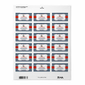 Ahoy, het is een jongen! Etiketten van Baby shower (Full Sheet)