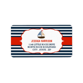 Ahoy, het is een jongen! Etiketten van Baby shower