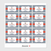 Ahoy, het is een jongen! Etiketten van Baby shower Sticker (Vel)