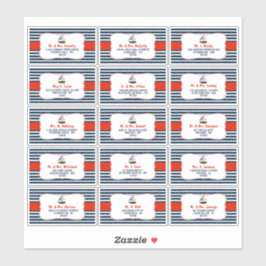 Ahoy, het is een jongen! Etiketten van Baby shower Sticker