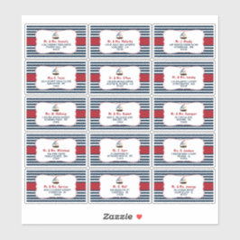 Ahoy, het is een jongen! Etiketten van Baby shower Sticker