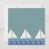 Ahoy, het is een jongen - Geboorteaankondiging Aankondiging (Achterkant)