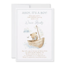 Ahoy het is een jongen Kleine Zeeman Beer Baby Sho