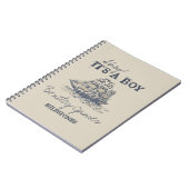 Ahoy. Het is een jongen  mijlpalen uit de nautisch Notitieboek (Linkerzijde)