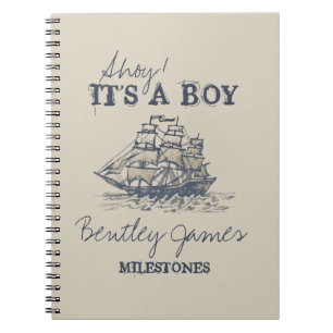 Ahoy. Het is een jongen  mijlpalen uit de nautisch Notitieboek