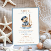 Ahoy, het is een jongen! minimalistisch nautisch B Kaart