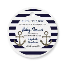Ahoy Het is een Jongen Nautical Anchor Blue Baby s