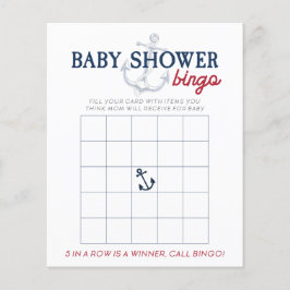 Ahoy Het is een jongen Nautical Baby shower Bingo 