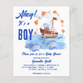 Ahoy, het is een jongen-nautical baby shower budge (Voorkant)
