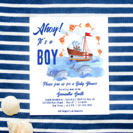 Ahoy, het is een jongen-nautical baby shower budge