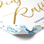 Ahoy Het is een Jongen Nautical Baby shower Diaper Poster (Hoek)