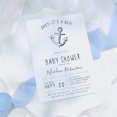 Ahoy. Het is een jongen! Nautical Baby shower Invi Kaart