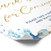 Ahoy Het is een jongen Nautical Bedankt voor je ko Poster (Hoek)