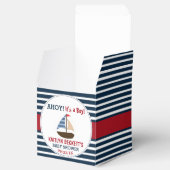 Ahoy, het is een jongen! Nautical Boat Baby shower Bedankdoosjes (Geopend)