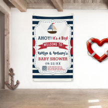 Ahoy, het is een jongen! Nautical Boat Baby shower