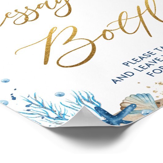 Ahoy Het is een Jongen Nautical Message in een Bot Poster (Hoek)