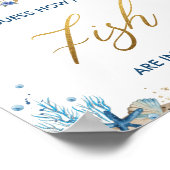 Ahoy Het is een jongen-nautical raad hoeveel vis-p Poster (Hoek)