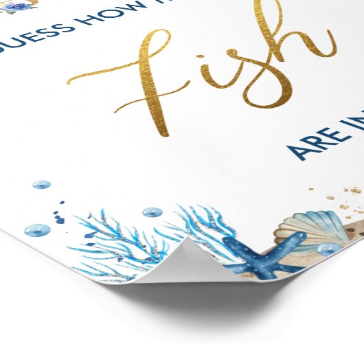 Ahoy Het is een jongen-nautical raad hoeveel vis-p Poster (Hoek)